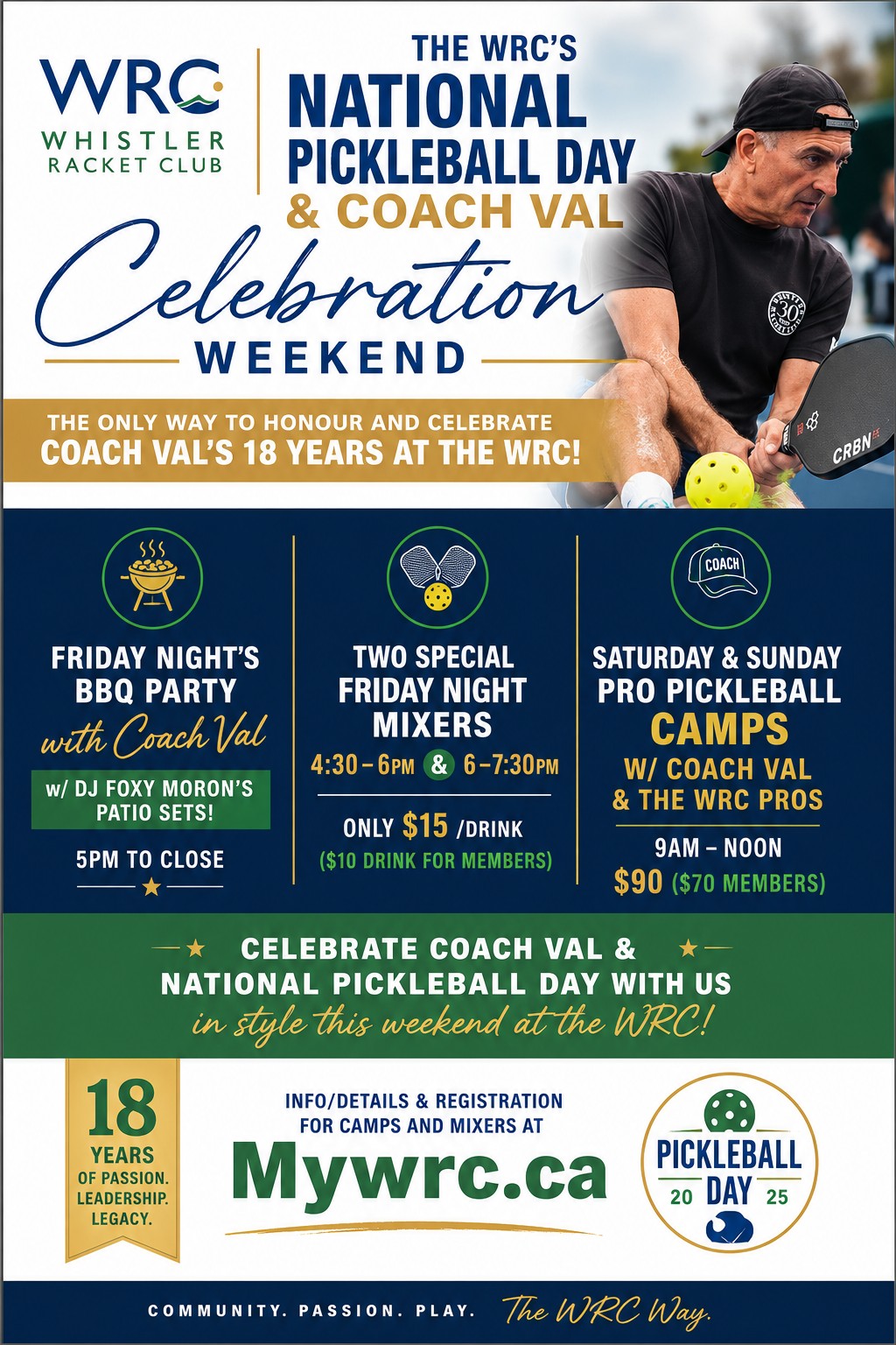 National Pickleball Day & Coach Val Celebration Weekend